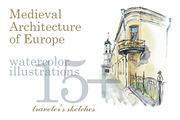 Sketches Medieval Architecture, an Object Illustration by Budogoshch (Thumbnail 1 of 9)