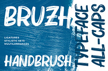 Bruzh - Handbrush Font