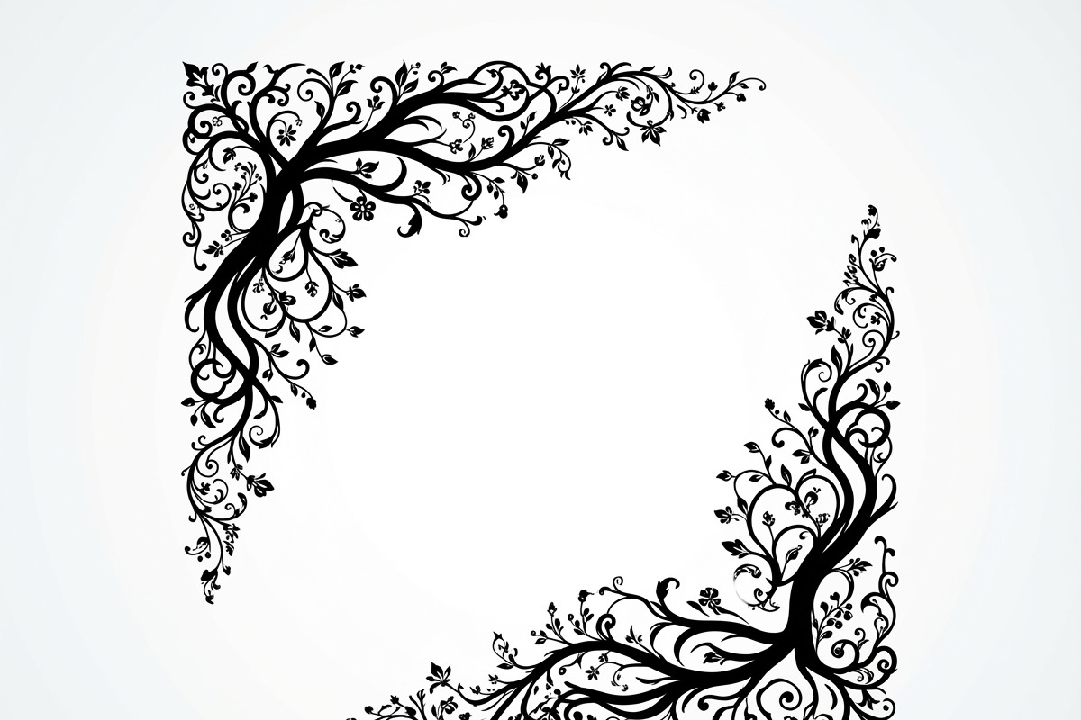 50 Tree Branch Corner Silhouette, a Decorative Illustration by Amazin_art (Photo 19 of 46)