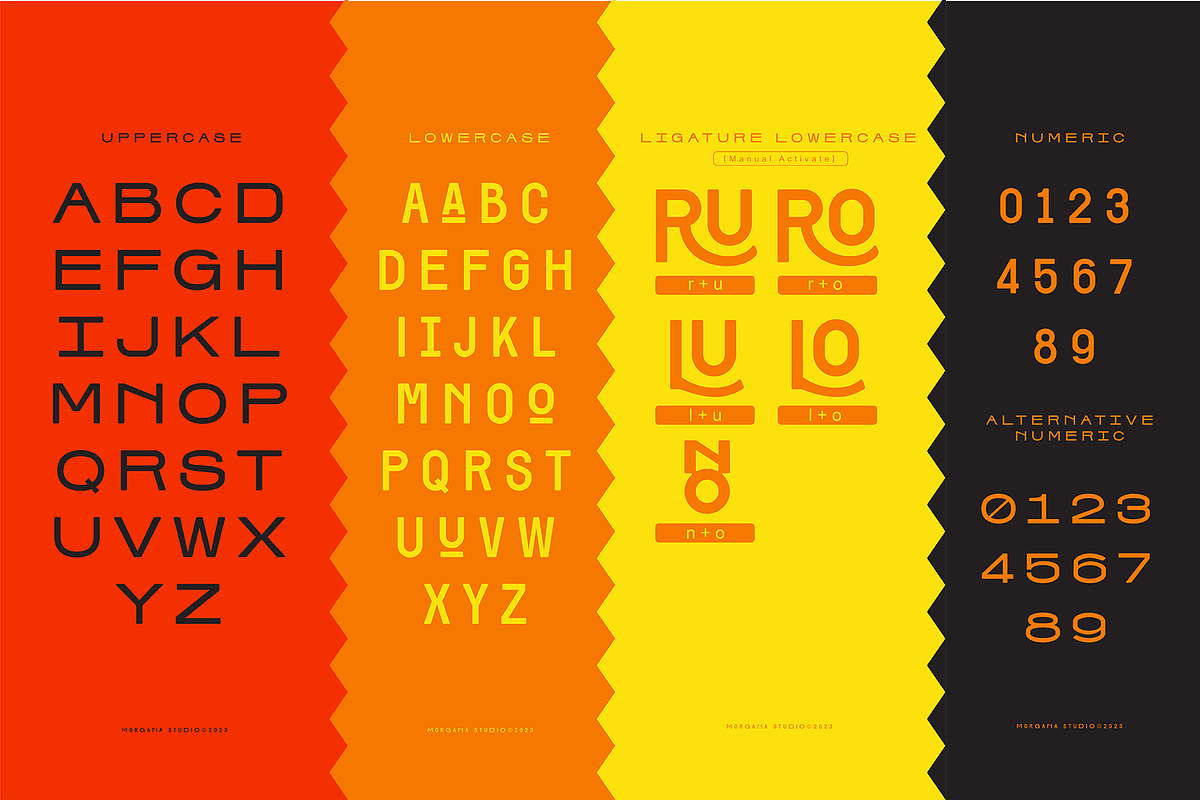MGN Larusso Display, a Sans Serif Font by Morgana Studio (Photo 7 of 11)