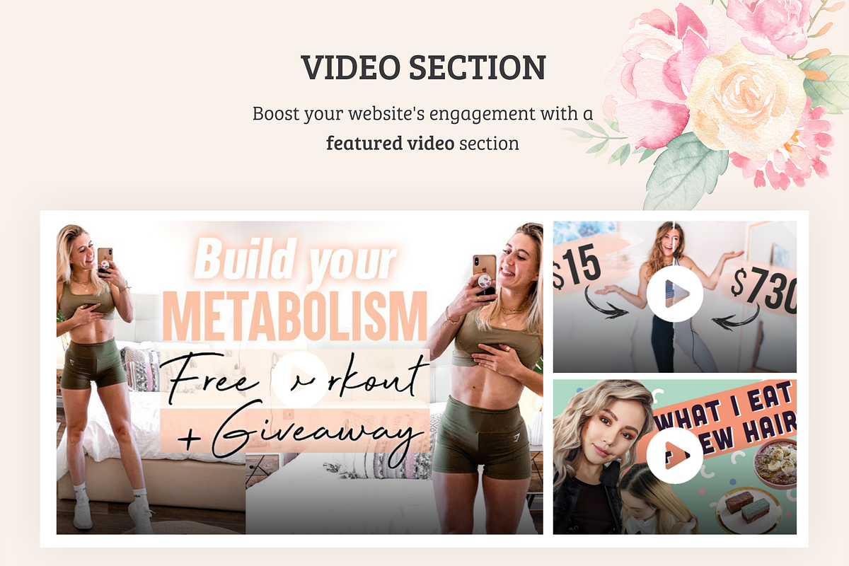 Feminine Pro WordPress Theme preview 5