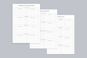 Event Planner Pages Set V-02