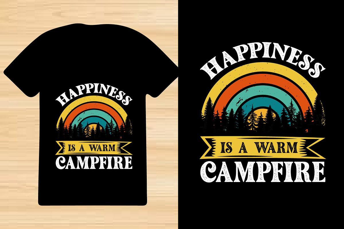 Camping T-Shirt Design Bundle, an Object Graphic by Creativeshirt (Photo 5 of 5)