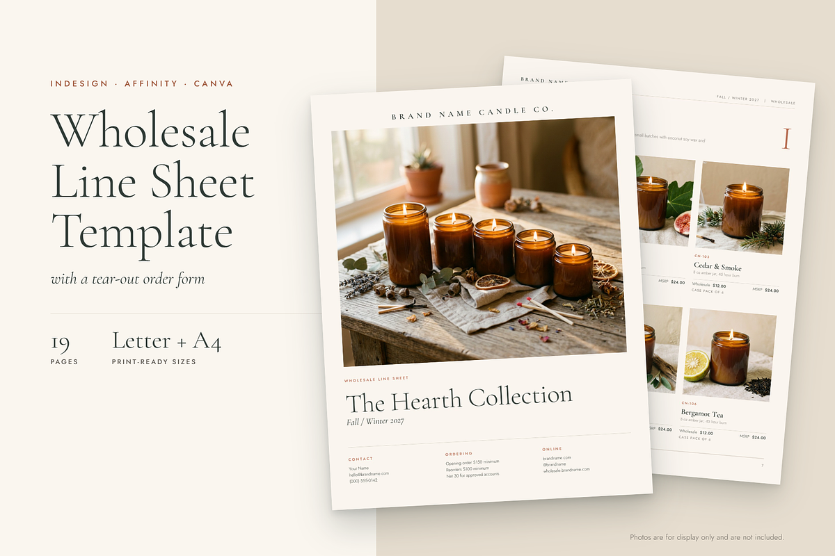 Wholesale Line Sheet Template, a Magazine Template by Lauren Hodges (Photo 1 of 15)