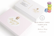 Bakery Shop Business Card Template, a Business Card Template by Nordic.Arg (Thumbnail 1 of 3)