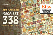 Covers Art Nouveau - mega set, a Decorative Illustration by Stanislav Kharchevskyi (Thumbnail 1 of 10)