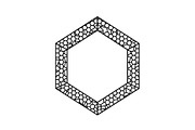 Polygon Frame & Label Bundle, an Illustration by Creativeshirt (Thumbnail 34 of 51)