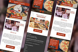 Pizza Restaurant Website PSDs