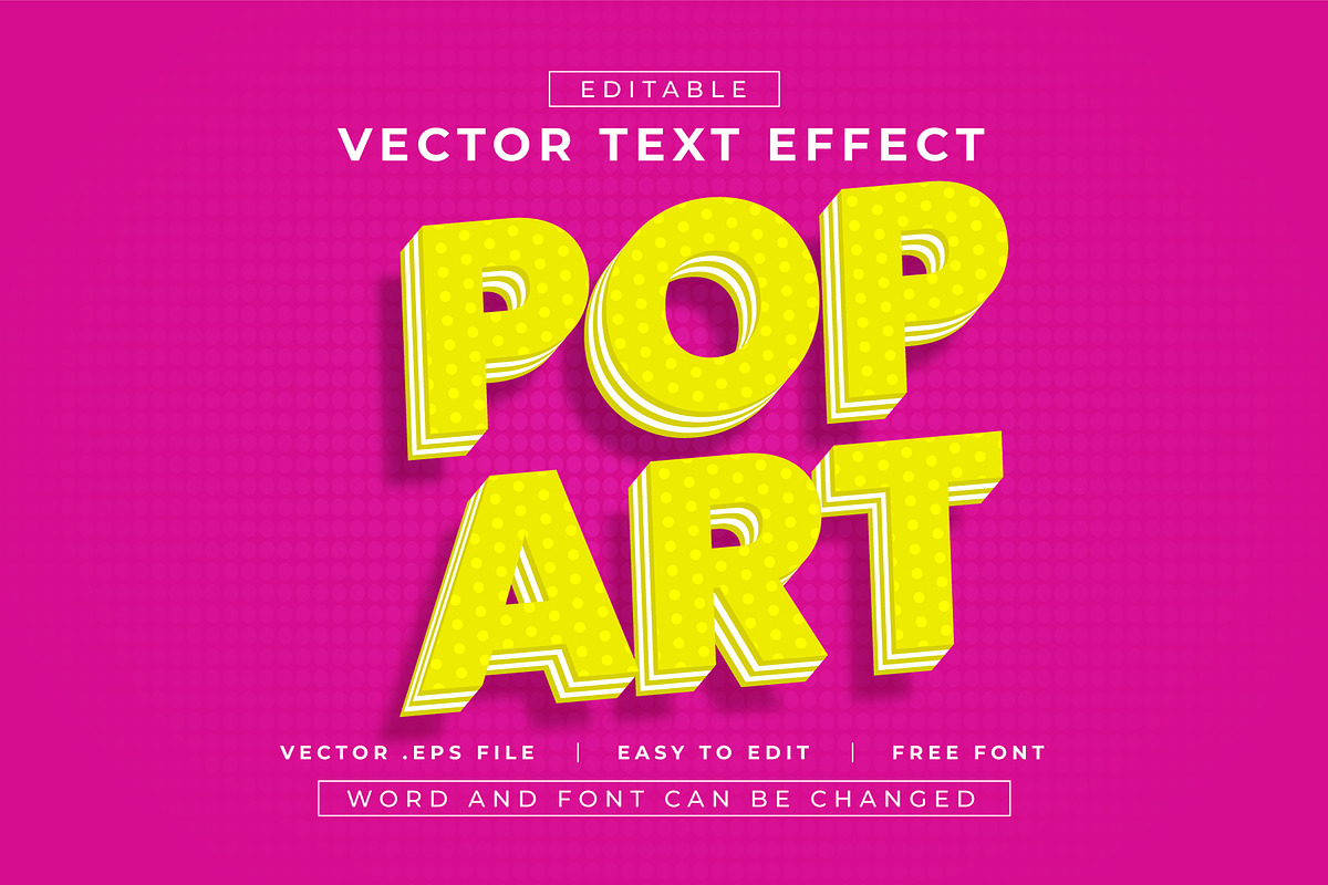 16 Pop Art Style Text Effects | EPS, a Layer Style Add-On by padilah_a (Photo 6 of 20)