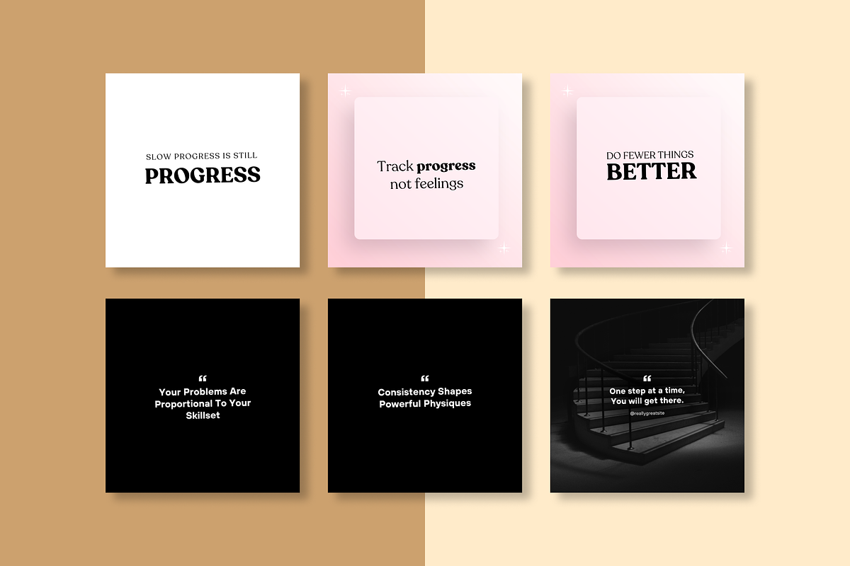 50 INSPIRING INSTAGRAM TEMPLATE, a Social Media Template by RB Boutique (Photo 2 of 10)