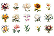 Wedding Flowers Clipart, an Illustration by Designking (Thumbnail 3 of 5)