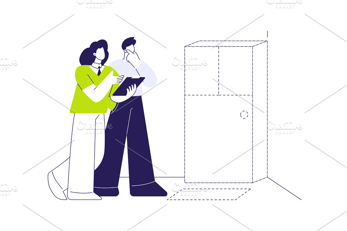 Consulting interior designer, an Object Illustration by Visual Generation