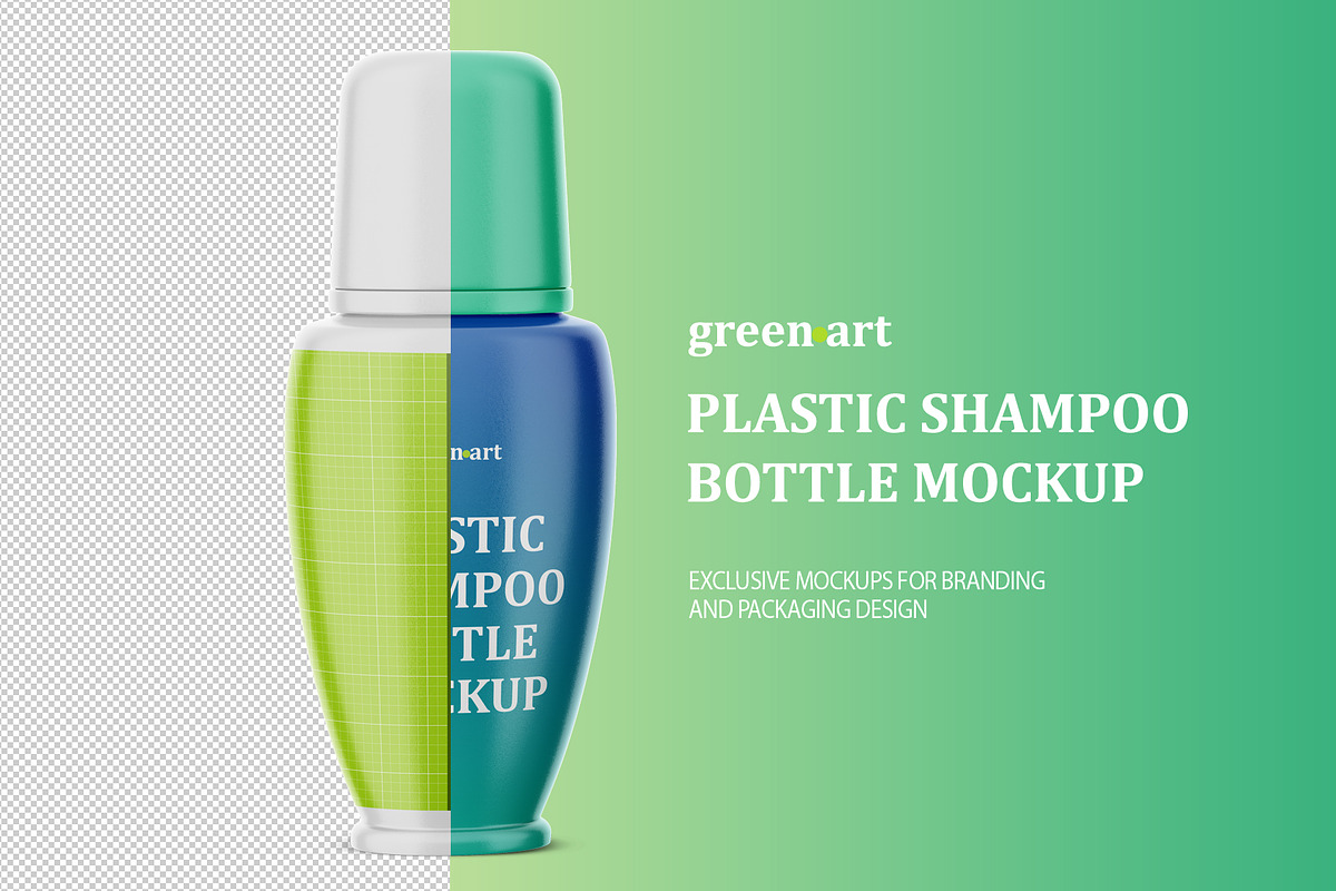 Matte Plastic Shampoo Botle Mockup, a Product Mockup by Green Art (Photo 1 of 5)