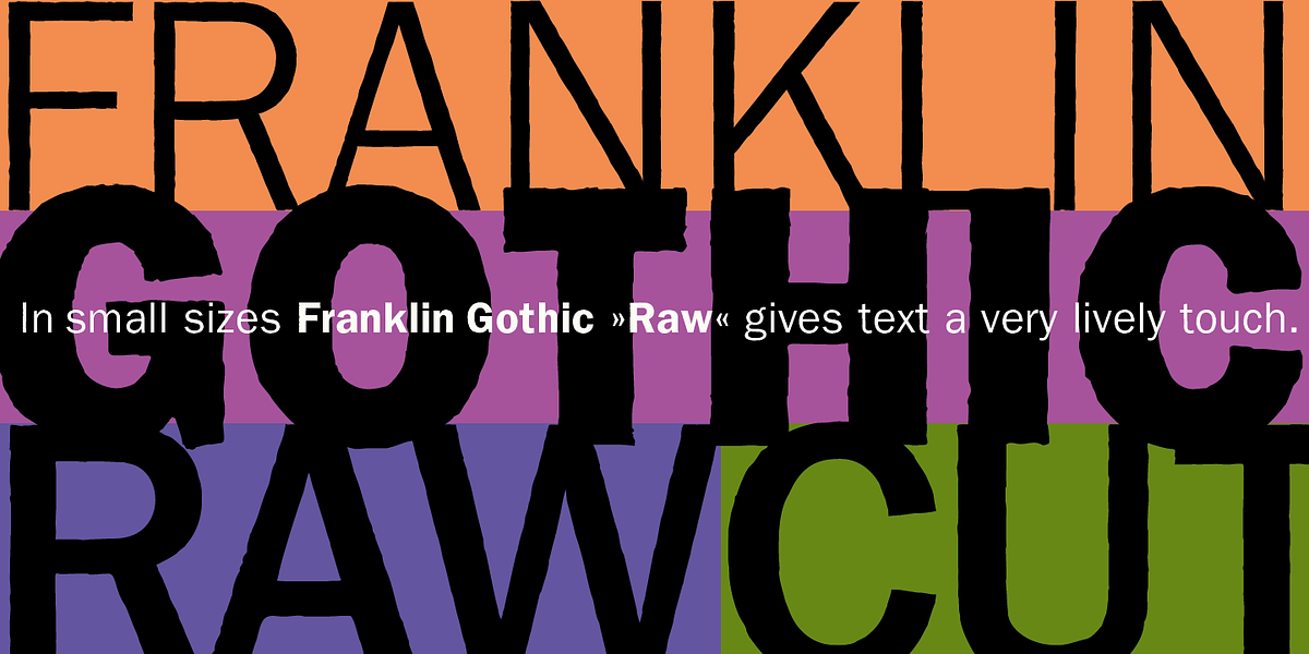 Franklin Gothic Raw, a Sans Serif Font by Wiescher-Design (Photo 2 of 6)