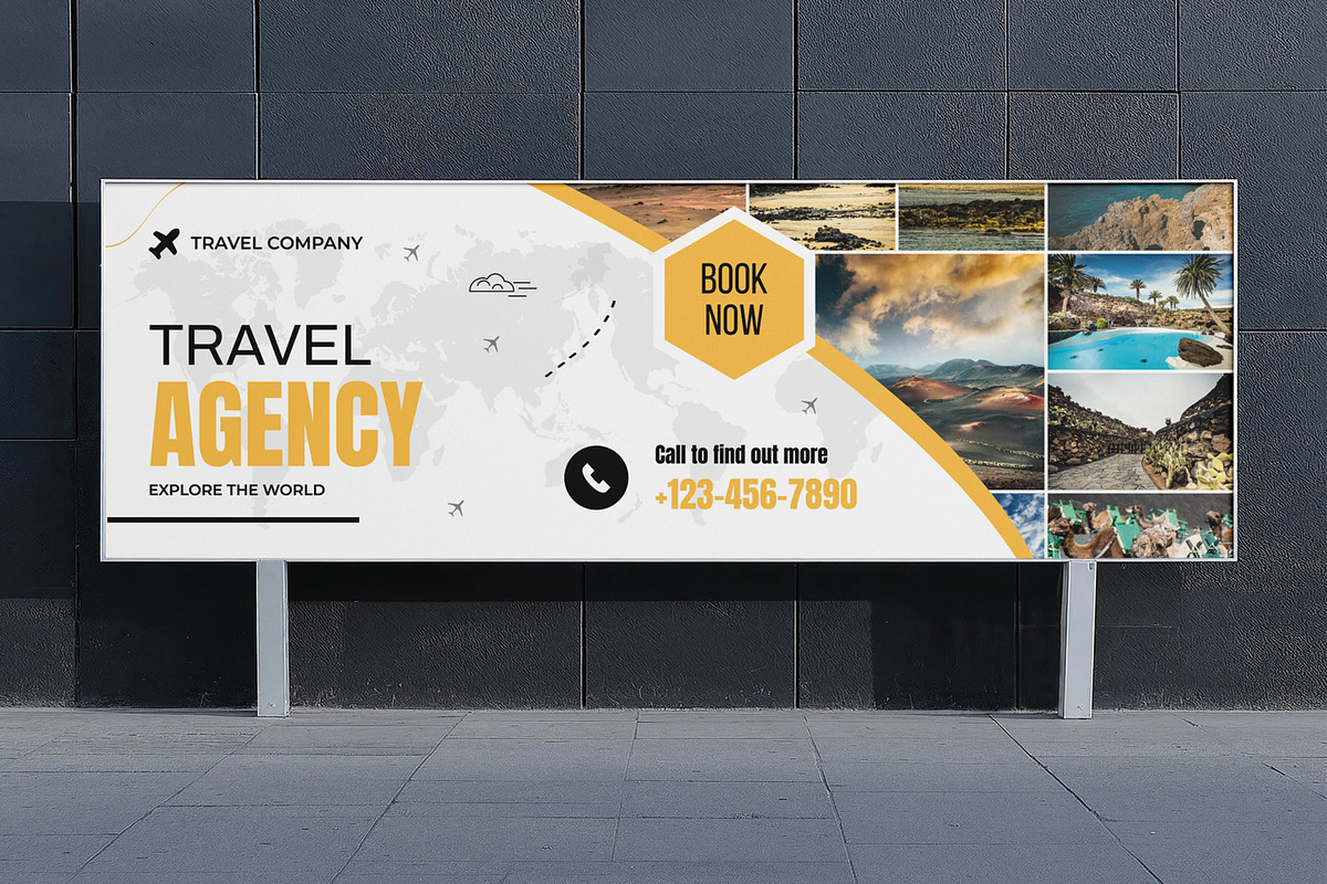 Modern Travel Billboard Design