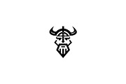 Viking logo design template, an Object Graphic by nicemorning (Thumbnail 2 of 3)
