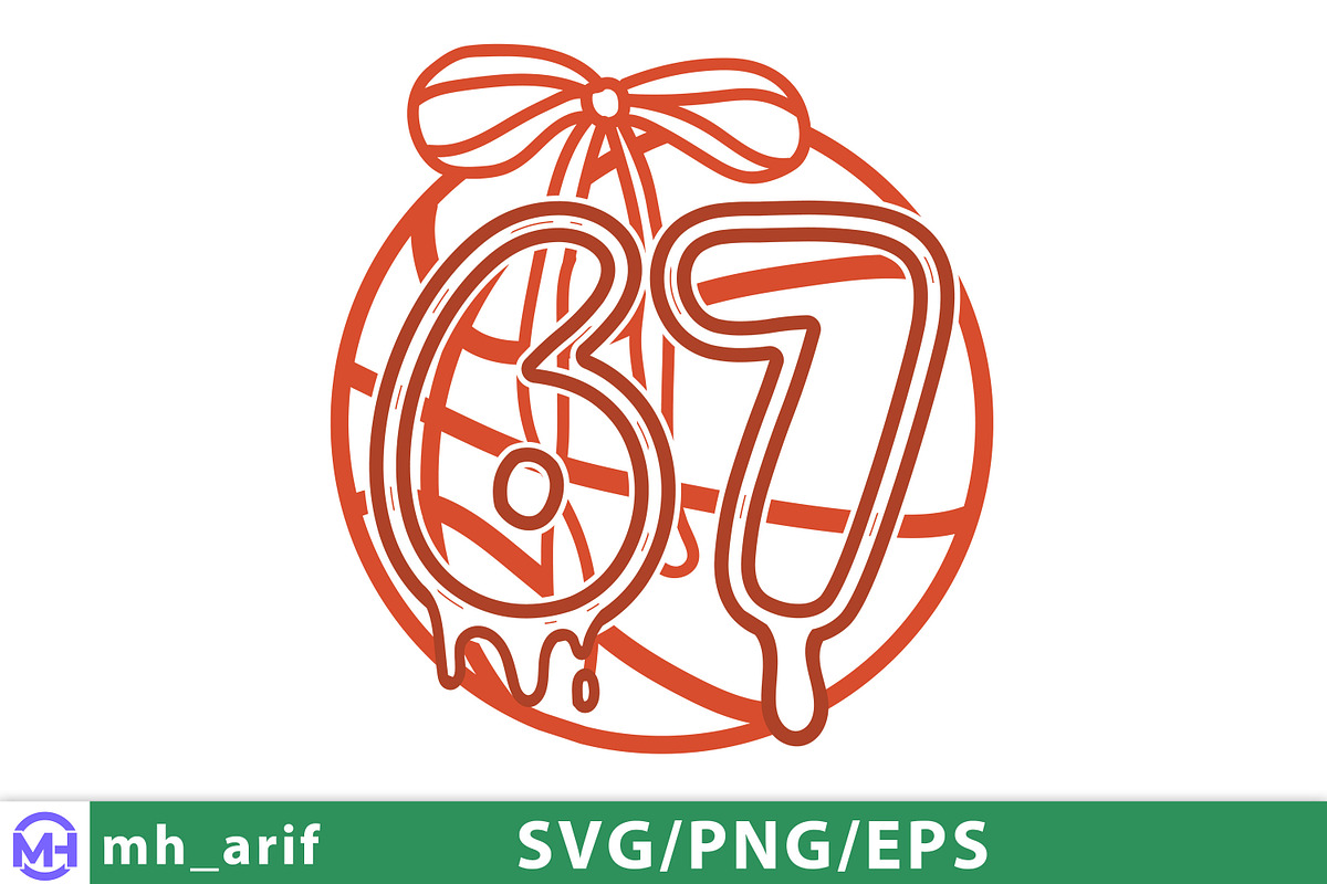 Basketball 67 SVG PNG T-shirt Design, a Graphic by mh_arif (Photo 2 of 4)