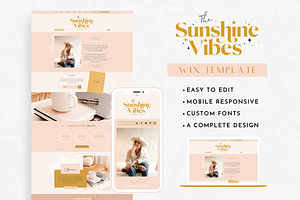 Wix Website Template Sunshine Vibes