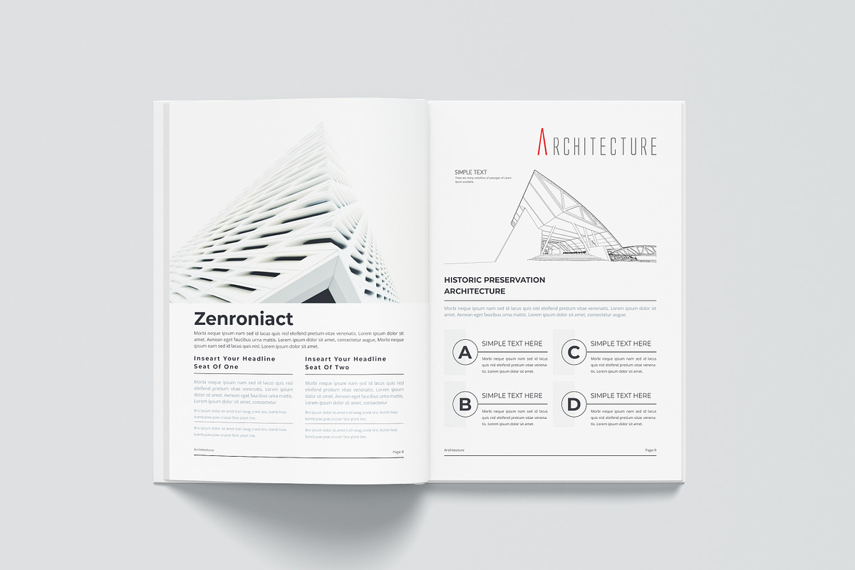 Architecture | Canva, Word & Indd, a Brochure Template by obayes (Photo 11 of 18)