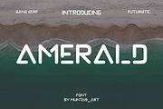 Amerald | Modern Sans, a Sans Serif Font by Muntab_Art (Thumbnail 1 of 8)