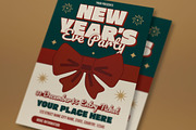 Green New Years Eve Party Flyer Set, a Flyer Template by graphicook (Thumbnail 2 of 3)