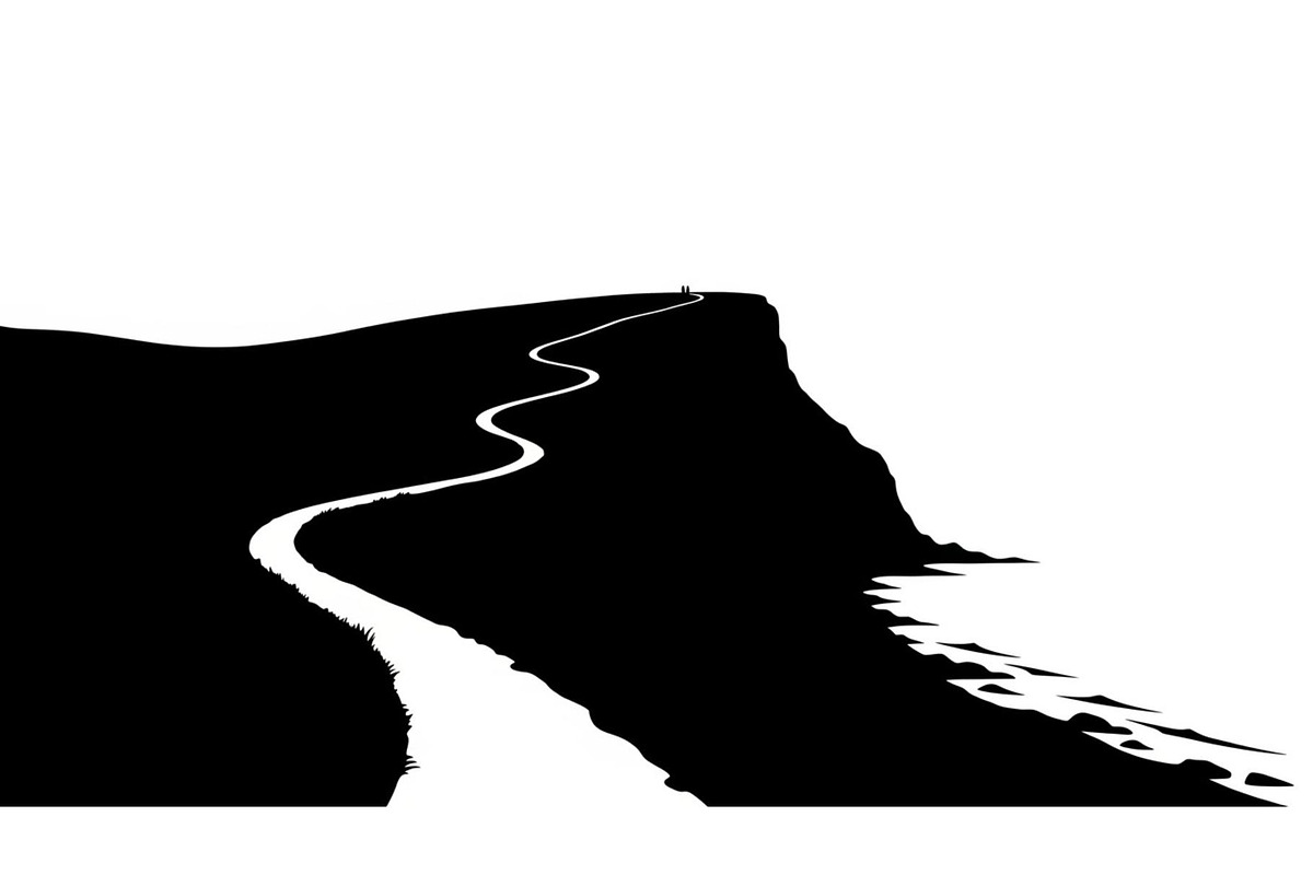 Lighthouse Cliff Silhouette Bundle, a Graphic by hafijul (Photo 9 of 14)