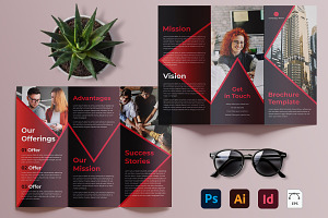 Trifold Brochure Template, a Templates & Theme by Ichigo228