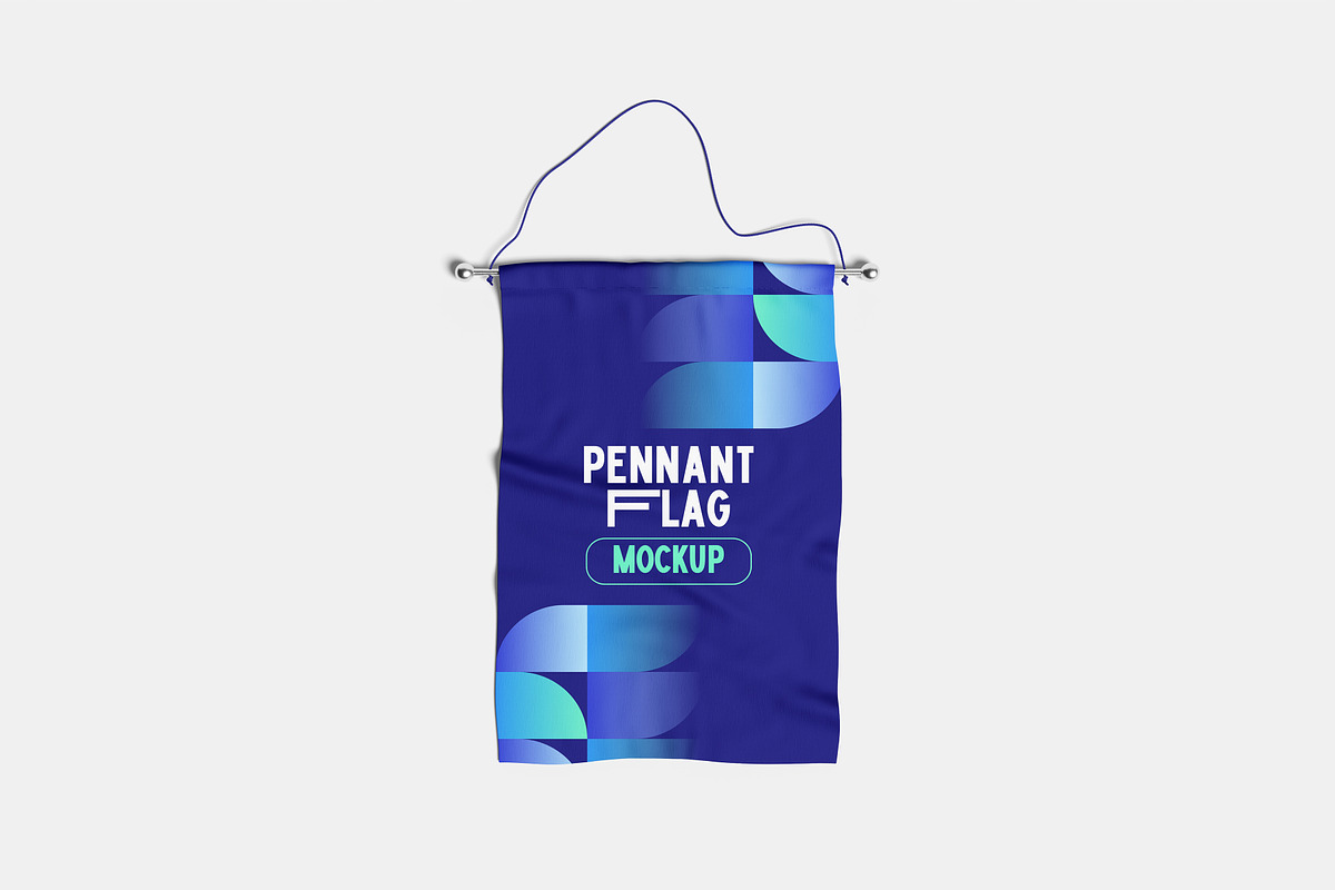 Pennant Flag Mockup, a Packaging Mockup by Hazzpro_Std (Photo 5 of 5)