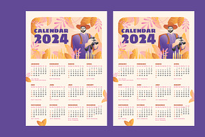 2024 Calendar Forest Theme