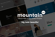 Mountain - Big. Bold. Beautiful, a Bootstrap Template by Theme Wagon (Thumbnail 1 of 6)