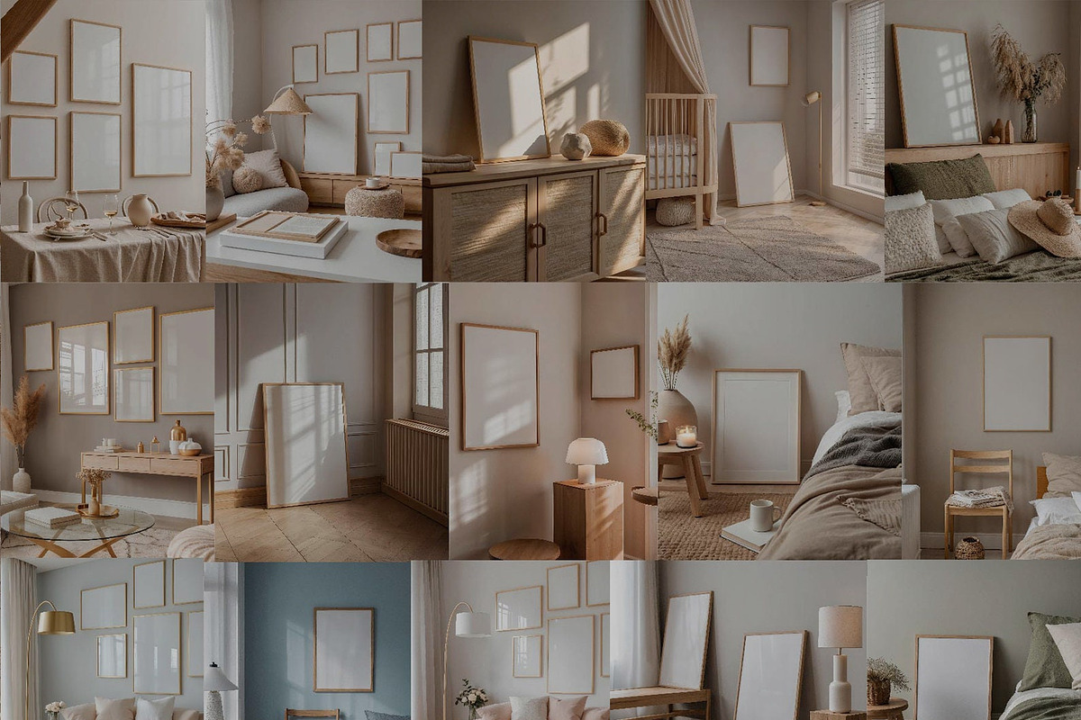 61 Interior Mockup Bundle PSD, a Household Mockup by Tomasz Ganclerz (Photo 2 of 3)