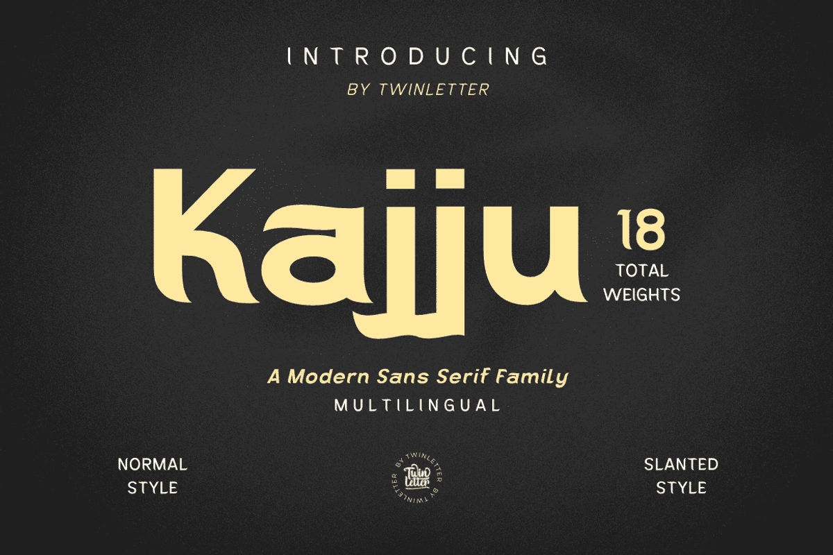 Kajju, a Sans Serif Font by twinstd (Photo 1 of 13)