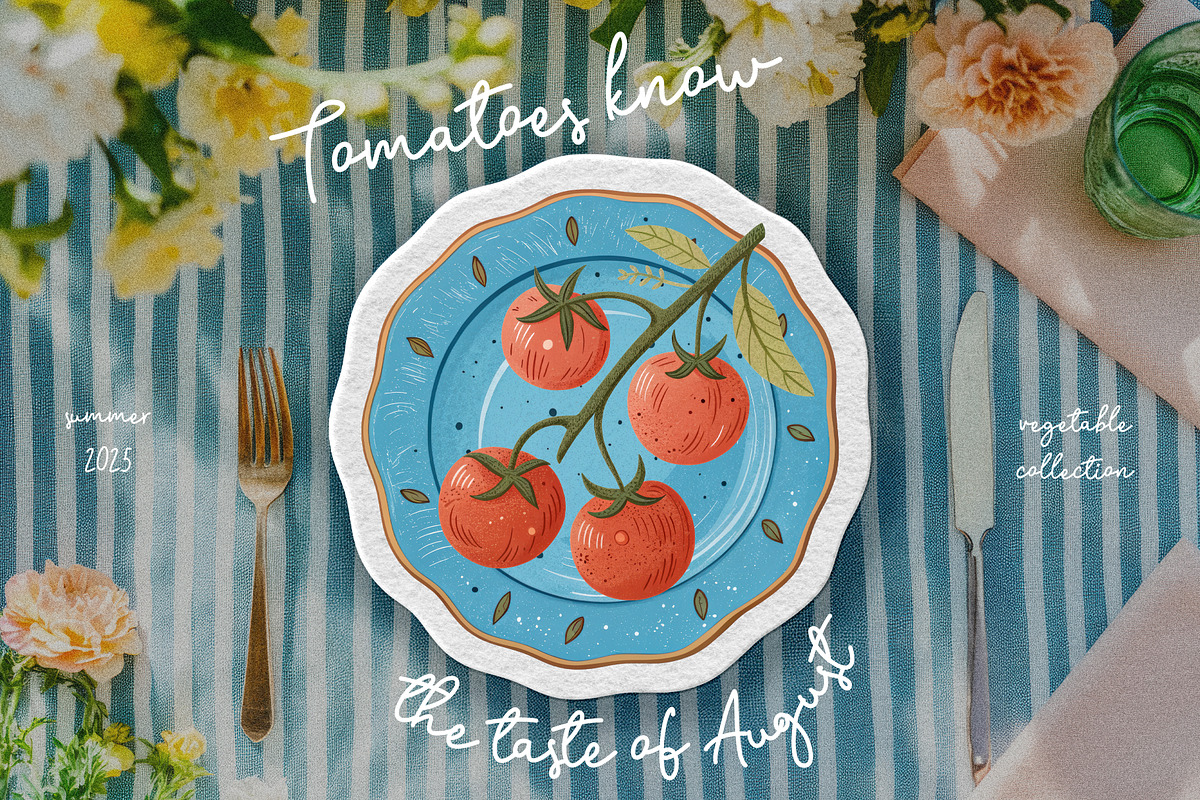 Whimsical Vegetables kit, an Object Graphic by Polli Deeva (Photo 15 of 15)