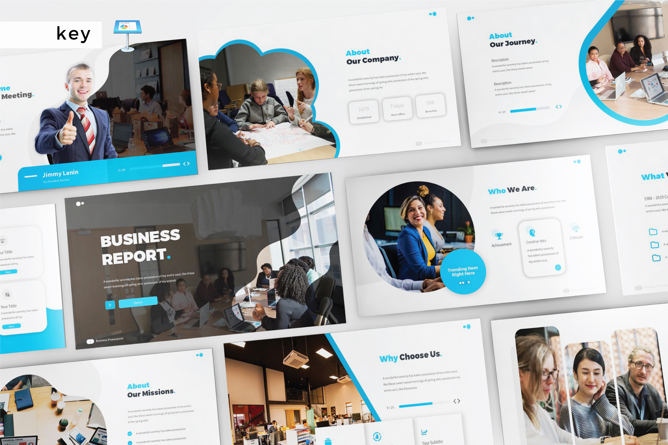 BUSINESS REPORT -Keynote Template, a Presentation Template by Shafura