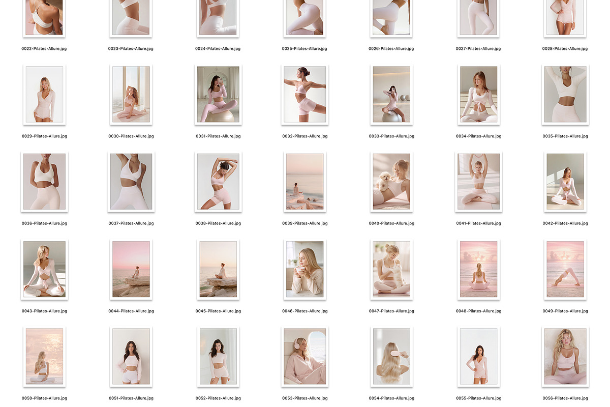 240 Pilates Yoga Stock Photo Bundle, a Beauty & Fashion Photo by Allure Art (Photo 28 of 31)