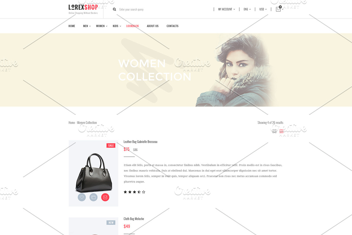 LOREX - E-commerce PSD Templates, a Websites & App Template by ArtStyles (Photo 8 of 26)