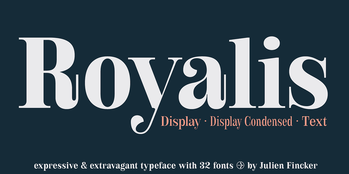 Royalis, a Serif Font by Julien Fincker (Photo 1 of 15)