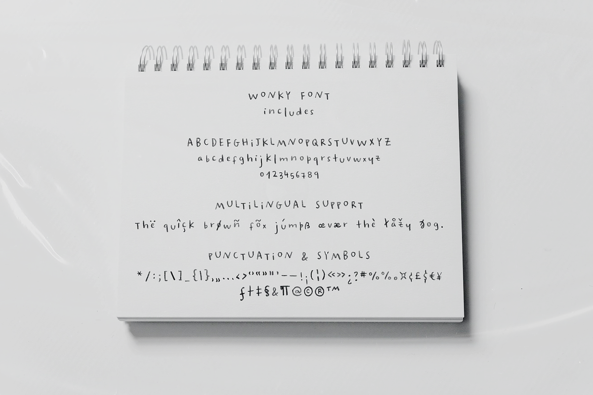 Wonky SVG Font And Extras, a Handwritten Font by Ana's Fonts (Photo 2 of 13)