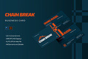 Chain Break - Business Card, a Business Card Template by StreaksideStd (Thumbnail 1 of 3)