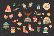 Christmas card, illustration,pattern, an Illustration by Dasha Efremova (Thumbnail 3 of 5)