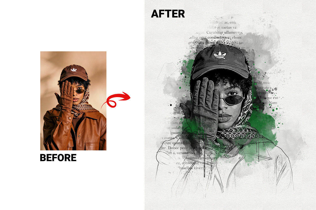 Artistic Watercolor Canvas Art, an Action Add-On by MRI STUDIO (Photo 6 of 18)
