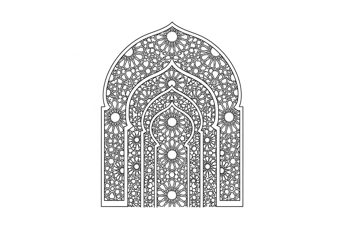 Islamic Arch Window Mandala Bundle, an Illustration by Artivon (Photo 39 of 45)