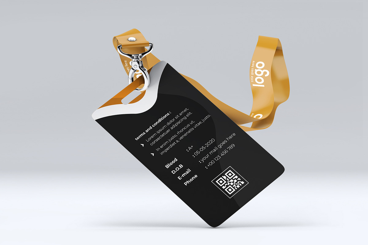 Colorful ID Card Design Template, a Stationery Template by ZAAS