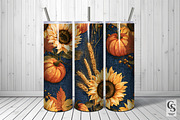 Denim Fall Sunflowers Digital Papers, a Pattern Graphic by Creative Store (Thumbnail 5 of 5)