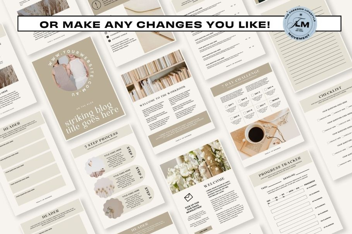 Course Workbook - Tropical Boho, a Social Media Template by Freedom Business Shop (Photo 7 of 9)