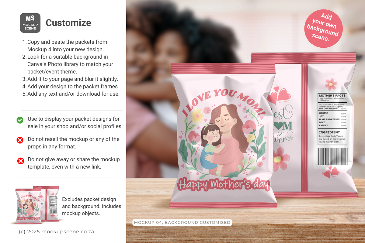 Treat Packet Canva Smart Mockup, a Packaging Mockup by Mockup Scene (Photo 7 of 10)