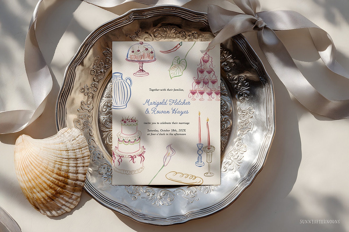 Painterly Whimsy Summer Party Icons, an Illustration by SunnyAfternoons (Photo 3 of 13)