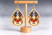 Reindeer Earrings Laser Cut SVG, an Object Graphic by Canvas Craft (Thumbnail 2 of 4)