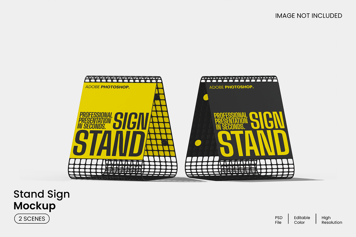 Stand Sign Mockup, an Advertising Mockup by Unerispace (Photo 1 of 4)