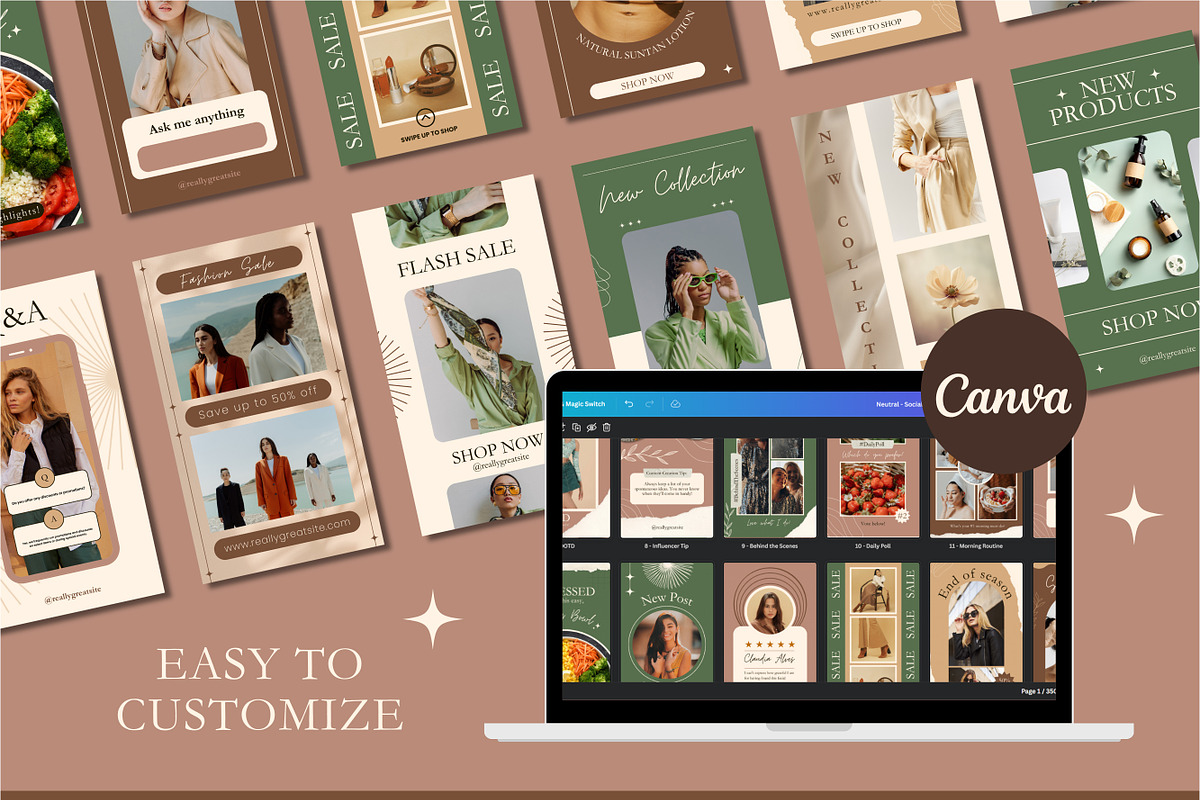 350 Social Media Stories Templates, a Templates & Theme by TemplateCastleStore (Photo 3 of 9)